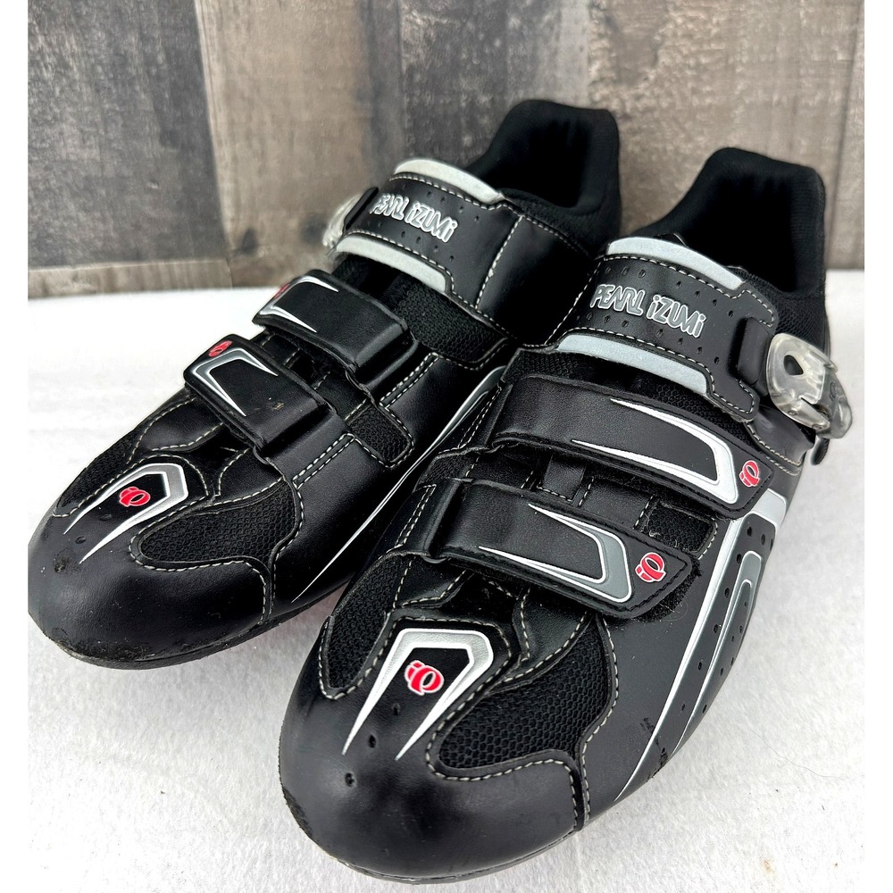 Pearl Izumi Race RD Road Cycling Shoes Mens EU 47 US 13 Black Red‎ 3-Bolt